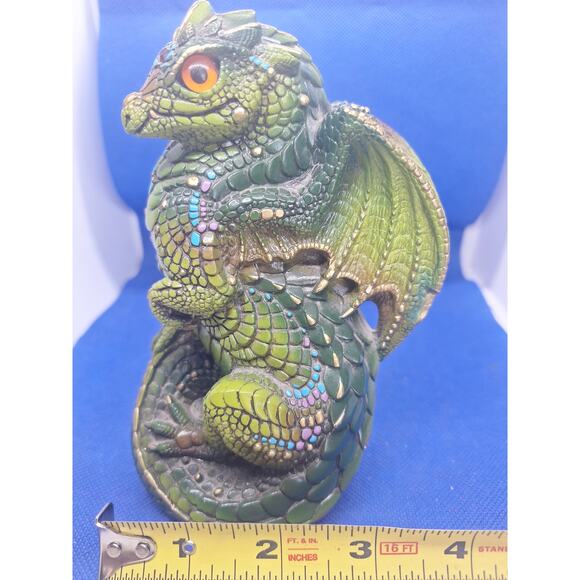 Windstone Editions Young Dragon by M. Peña ©1988 – Early North Hollywood, Green - Picture 6 of 7